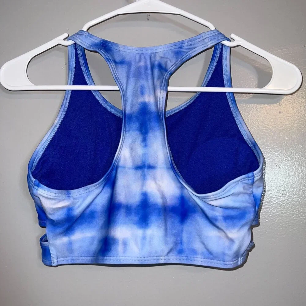 Athleta Girl Bali Blue Bikini Top Size XL/14